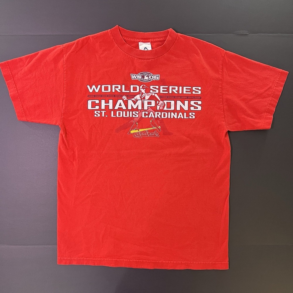 St Louis Cardinals 2006 World Series Champions MLB Adult Tshirt Size M
